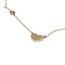 0.13 CT Heart Diamond Necklace in 14 Kt Yellow Gold adjustable 16