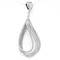 High End Pendant with Swiss Quality Zircons in 925 Sterling Silver with chain 16