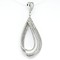 High End Pendant with Swiss Quality Zircons in 925 Sterling Silver with chain 16