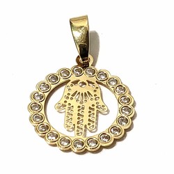 18Kt yellow Gold Hand of God/ Hamsa / Hand of Fatima