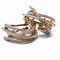High End Swiss quality  Zircones Earrings with 18Kt Rose Gold Over .925 Sterling Silver