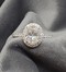 18Kt White Gold and 2.25 Ct  Oval  Cut White Moissanite Ring