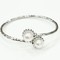925 Sterling Silver Bangle with Fresh Water Pearls