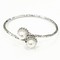 925 Sterling Silver Bangle with Fresh Water Pearls
