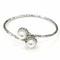 925 Sterling Silver Bangle with Fresh Water Pearls