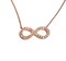 Eternity necklace made in 18Kt Rose Gold with 0.50 Ct SI1 Diamonds