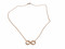 Eternity necklace made in 18Kt Rose Gold with 0.50 Ct SI1 Diamonds