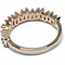 High End Swiss quality Baguettes Zircones Ring with 18Kt Rose Gold Over .925 Sterling Silver