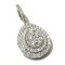 18 KT White Gold Pendant with 0.93 Ct SI1 Diamonds