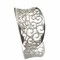 High End Cuff with Arabesque in 925 Sterling Silver and Swiss Zircones