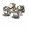 18Kt White Gold and 0.55 Ct Diamond Illusion Rectangular Earrings