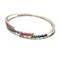Rainbow Baguttes Layered Bracelet with Swiss Quality Zircons in 925 Sterling Silver