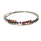 Rainbow Baguttes Layered Bracelet with Swiss Quality Zircons in 925 Sterling Silver