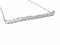 High End Swiss quality Baguettes Zircones Necklace in .925 Sterling Silver