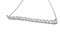 High End Swiss quality Baguettes Zircones Necklace in .925 Sterling Silver