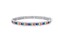 925 STERLING SILVER HIGH END RAINBOW BRACELET BAGUETTES