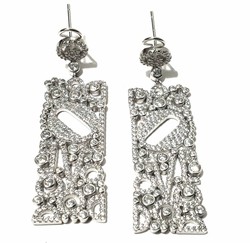 High End 925 Sterlin Silver Earrings Love