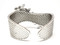 Formal night bracelet/cuff made in 925 Sterling Silver and Swiss quality Zircons