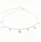 Minimalistic Charm Necklace in 925 Sterling Silver and Czs