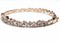 High End Swiss quality  Baguettes Zircones Bracelet with 18Kt Rose Gold Over .925 Sterling Silver