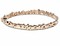 High End Swiss quality  Baguettes Zircones Bracelet with 18Kt Rose Gold Over .925 Sterling Silver