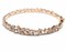 High End Swiss quality  Baguettes Zircones Bracelet with 18Kt Rose Gold Over .925 Sterling Silver