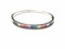 Baguette Rainbow Bracelet with Swiss Quality Colored Zircons in 925 Sterling Silver