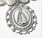 Oversized Virgin Mary (Mother Mary, Vigen Del Valle), Swiss Zircons and Mother of Pearl