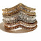 1.36 Ct Diamond Rings in 18KT  Rose, White & Yellow Gold